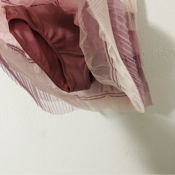 Weissman Just As I Am MC Medium (11-12) Pink and Purple Tiered Tie Front Dress - Picture 3 of 8